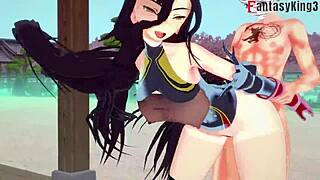 Animated hentai with Oppai and Netorare themes