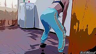 Cartoon Brunette Teases with Big Ass