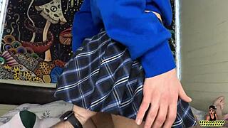 First Clumsy Facial on My Pretty Obedient Step Sis