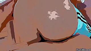 Cartoon Brunette Teases with Big Ass