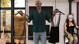 Hey, check this college girl upskirt in a wild brothel scene. Steps of Debauchery 36 shows her big tits under that skirt.