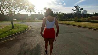 Man, this Brazilian married slut spreads wide in hotel parking before motel banging