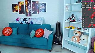 Stormtrooper Cosplay Whore Fingers Herself On Webcam!