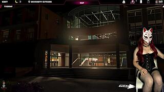 Hey, check this college girl upskirt in a wild brothel scene. Steps of Debauchery 36 shows her big tits under that skirt.