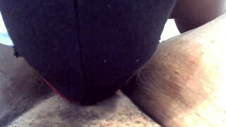 Naughty stepson licks his ebony step-mom's pussy and makes her moan in taboo act