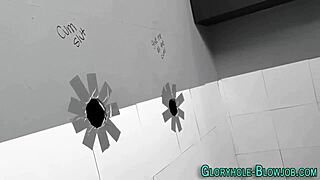 Busty slut eagerly sucks a massive dong for an interracial facial finish