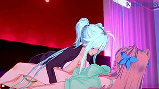 Cagliostro And Chris Yukine In Wild Futanari Sex Scene