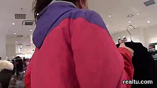 I tempted this fantastic czech nympho in the shopping centre, banging her in pov