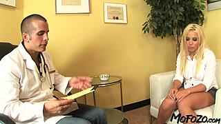 Blonde Worker Says, 'Fuck Me, Doctor, With Your Big Cock!'