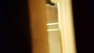 spying on the prostitute as she masturbates her hairy pussy