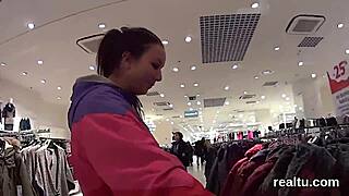 I tempted this fantastic czech nympho in the shopping centre, banging her in pov