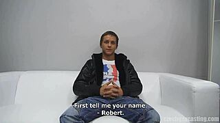 czech gay casting with robert sucking and fucking in pov 😏