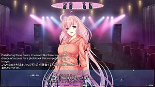 In Akumeru Family Yunagi Route Part 4, Detailed Massage And Feeling Up Stepsis's Big Tits In Front Of Mirror