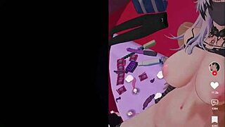 goth girlfriend rides you hard in cowgirl under the moonlight