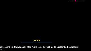 alex watches jena taking a shower in dreams of desire