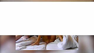 Wow, check out this new amateur couple having sex on the bed!