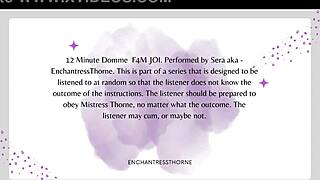 Hey, ready for femdom joi with strict orgasm denial instructions?