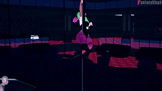 Morrigan's Sheer Halloween Table Dance Fantasy