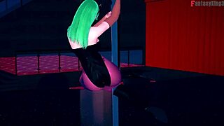 Morrigan's Sheer Halloween Table Dance Fantasy