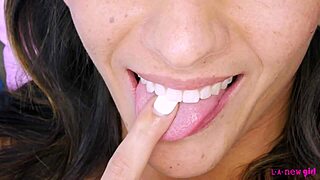 stunning brunette model shows her amazing body in interview