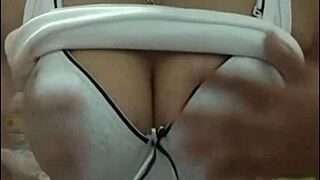 Girl With Big Tits Shows Off On Webcam!