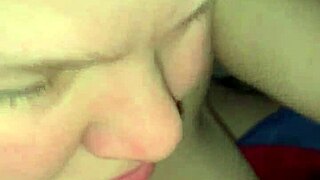 Look at this wife bent over for husband's monster cock!