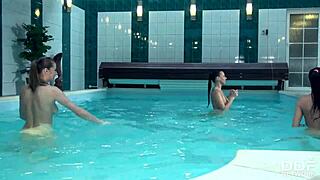 blowjob orgy with kari & mea melone & victoria daniels makes him squirt