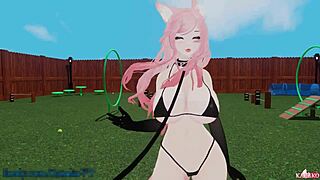Catgirl Gets Trained By Her Master To Be A Good Kitty For Him Catgirl Moans And Squirts