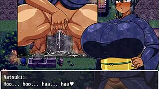 Why is tanned girl natsuki's pussy so wet from peeing?