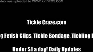 i can't believe i got mercilessly tickled just for being such a kinky slut in lezdom play!