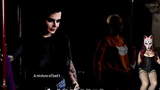 rough blowjob in public toilet with milf bent over 😈