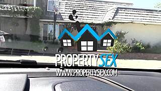 Propertysex - Horny Wife Selling House Tricks Strangers to Fuck Her