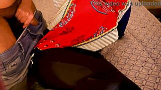 Indian Housewife Shares Big Ass in Romantic Bed Sex with Hindi Audio Creampie