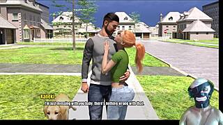 Grandma's house, teaching katy to fuck hard with monster cock in cosplay