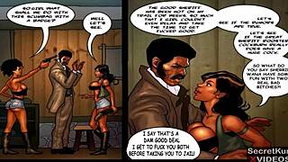 True Dick Pt 6 - Epic Threesome With Horny Ebony Babes And Massive BBC Sheriff! Jailhouse Pounding!