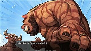 Pig Princess hentai game ep 30 beach threesome heats up