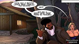 True Dick Pt 6 - Epic Threesome With Horny Ebony Babes And Massive BBC Sheriff! Jailhouse Pounding!