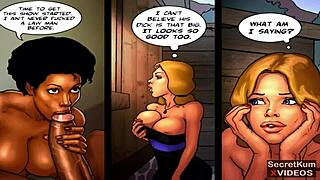 True Dick Pt 6 - Epic Threesome With Horny Ebony Babes And Massive BBC Sheriff! Jailhouse Pounding!