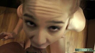 I’m like, totally shocked! Stepdad unloads in Cadey Mercury’s tight pussy