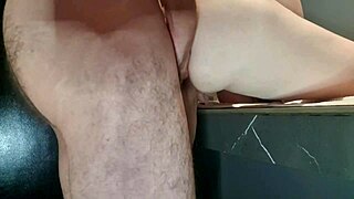 drilling the redhead's tight ass till it's filled with hot cum