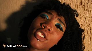 Is that ebony woman's ass begging for doggystyle cum and licks?