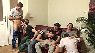 Twink Bareback Gangbang Orgy