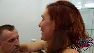 Wendy, naughty French brunette, strips in lingerie for eyes.