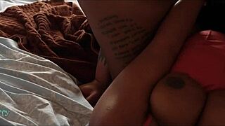 Ebony Babe Kittylove Busted Banging Two Friends at Once