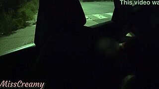 FRENCH WIFE FUCKS VOYEUR IN PUBLIC PARKING
