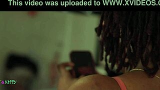 Ebony Babe Kittylove Busted Banging Two Friends at Once