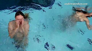 Iva Brizgina And Paulinka Hot Softcore Lesbians In The Pool