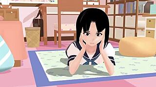 mia anime school girl in sailor uniform 😍