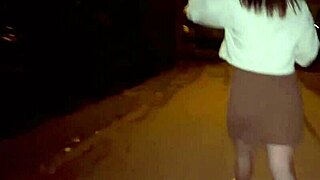Young gay teens search for public outdoor spot to perform blowjob
