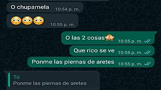 vero, my girlfriend's friend, texts me as a mexican teen amateur